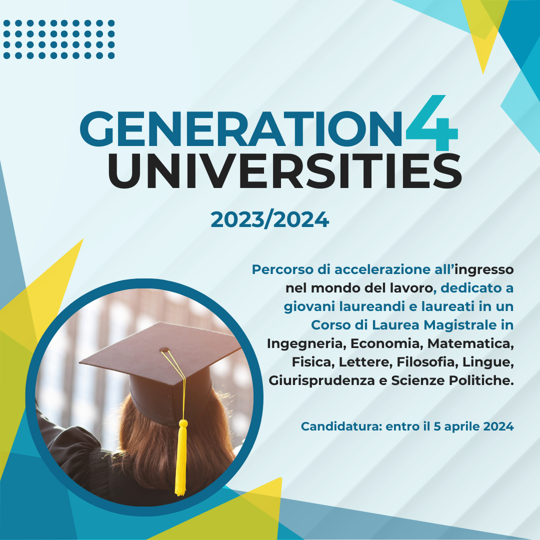 Generation4Universities al via l’edizione 2024