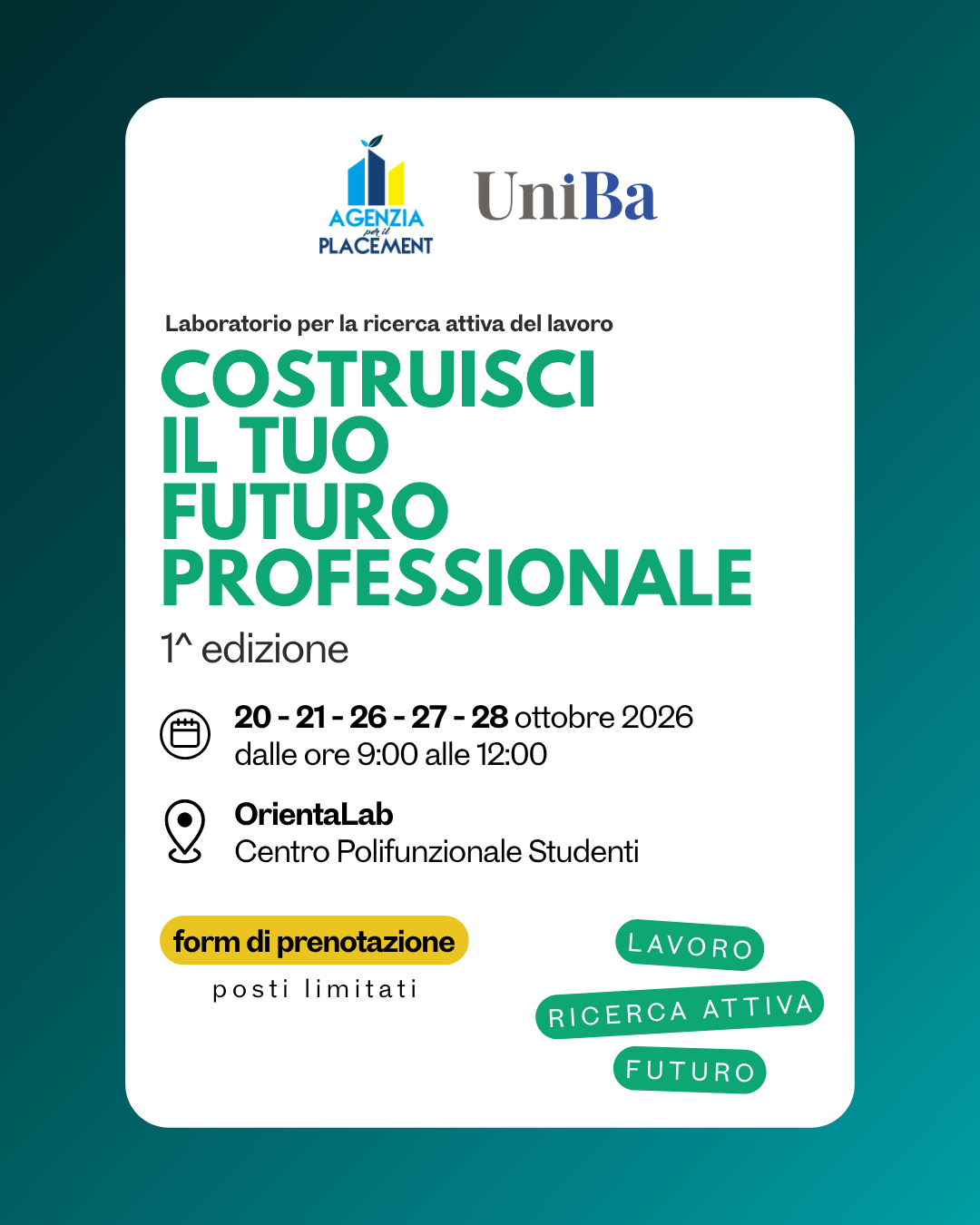 Laboratorio per la ricerca attiva del lavoro