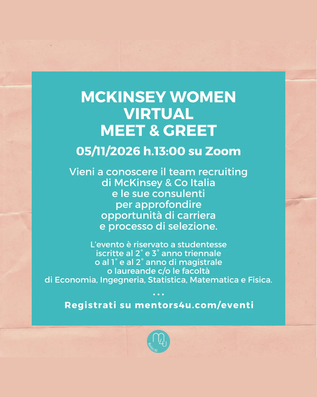 McKinsey Women Virtual Meet & Greet