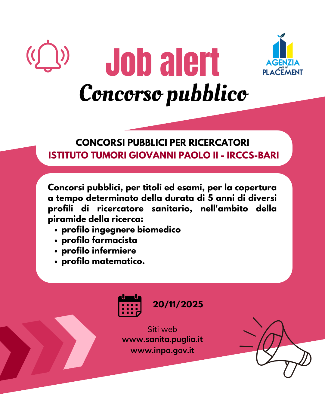 Concorsi pubblici per ricercatori